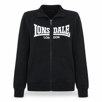 Lonsdale Womens Black Size 12 Track Jacket Full Zip Sportswear