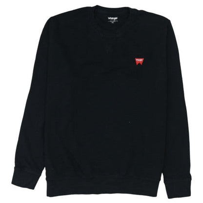 Wrangler Men's Black 4XL Crew Neck Cotton Pullover Sweatshirt