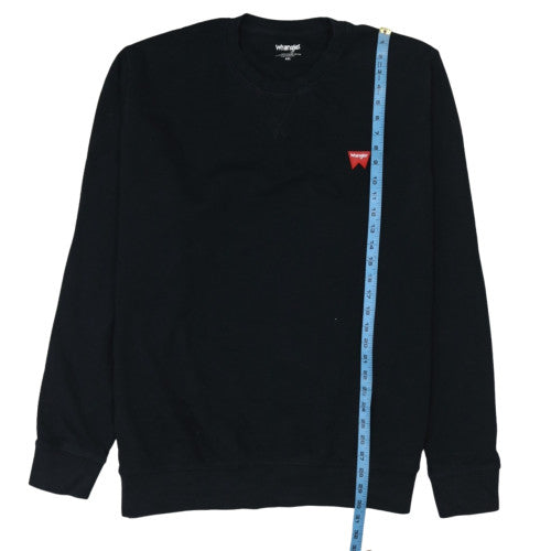 Wrangler Men's Black 4XL Crew Neck Cotton Pullover Sweatshirt