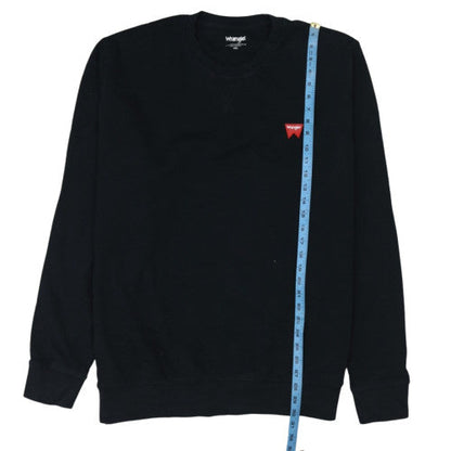 Wrangler Men's Black 4XL Crew Neck Cotton Pullover Sweatshirt