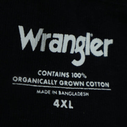 Wrangler Men's Black 4XL Crew Neck Cotton Pullover Sweatshirt