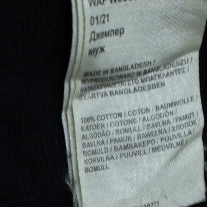 Wrangler Men's Black 4XL Crew Neck Cotton Pullover Sweatshirt