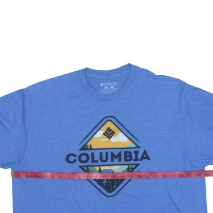 Columbia Men's Blue Graphic Outdoor Short Sleeve T-Shirt XL