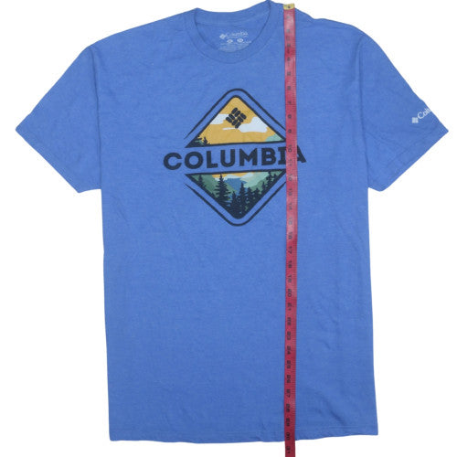 Columbia Men's Blue Graphic Outdoor Short Sleeve T-Shirt XL
