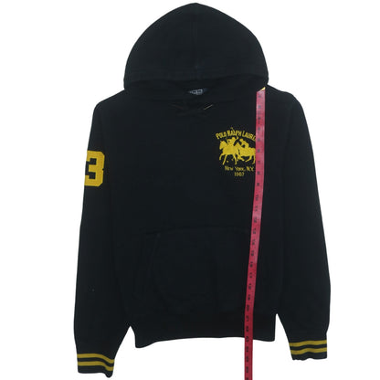 Polo Ralph Lauren Men's Black Hoodie M Pullover Embroidered Logo 1967