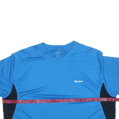 Reebok Mens Blue 2XL Short Sleeve Crew Neck Gym T-Shirt