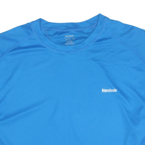 Reebok Mens Blue 2XL Short Sleeve Crew Neck Gym T-Shirt