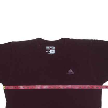 Adidas Men's Black XL Crew Neck Cotton Short Sleeve T-Shirt