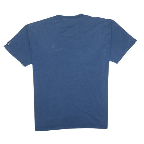 Champion Men's Blue XL Crew Neck Cotton T-Shirt