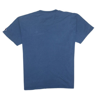 Champion Men's Blue XL Crew Neck Cotton T-Shirt