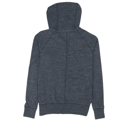 Nike Women's Dark Grey Full Zip Hoodie Medium Just Do It Logo