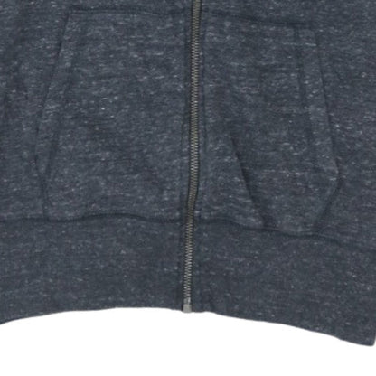 Nike Women's Dark Grey Full Zip Hoodie Medium Just Do It Logo