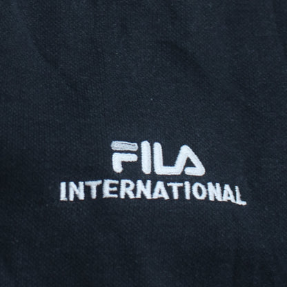 FILA International Black Cotton Crew Neck Women's Sweatshirt M