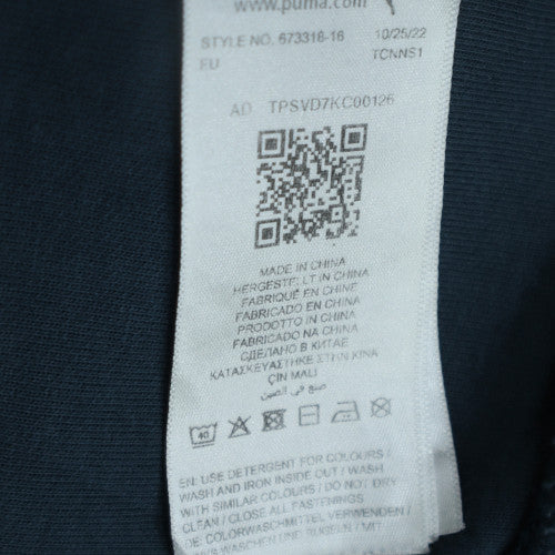 Puma Men's Blue 1/2 Zip Hoodie Regular Fit Size M