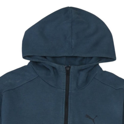 Puma Men's Blue 1/2 Zip Hoodie Regular Fit Size M