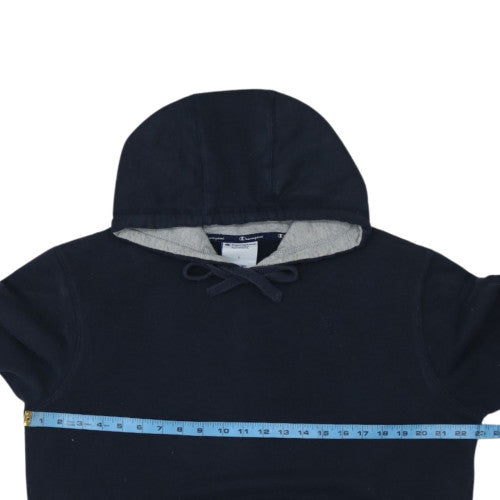 Champion Men's Blue Pullover Hoodie L Fleece Regular Fit