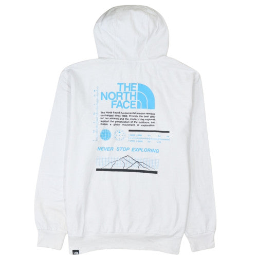 The North Face Men’s White 2XL Pullover Hoodie Graphic Print Outdoor