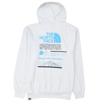 The North Face Men’s White 2XL Pullover Hoodie Graphic Print Outdoor