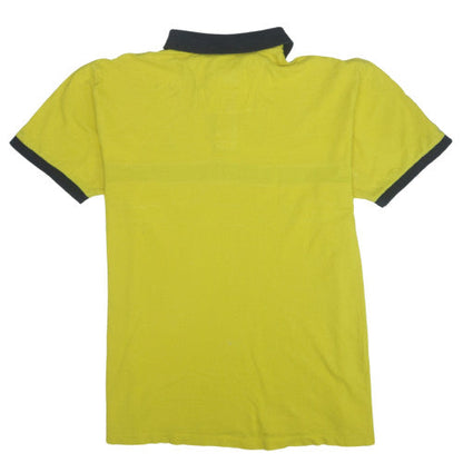 Nautica Men's Yellow Colourblock Cotton Polo Shirt XL