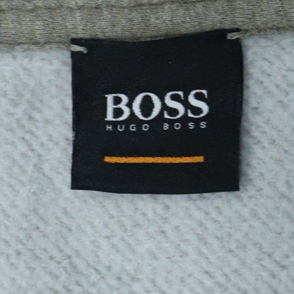 Hugo Boss Men's Grey 3XL Logo Pullover Sweatshirt