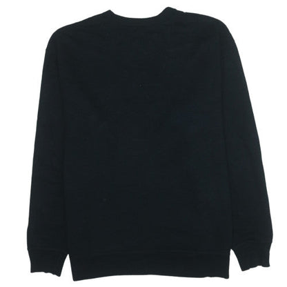 Champion Mens Black 2XL Pullover Crew Neck Fleece Sweatshirt