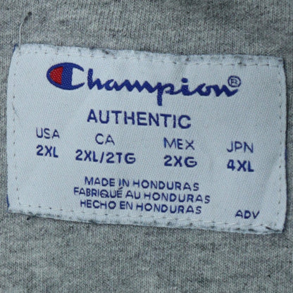 Champion Mens Black 2XL Pullover Crew Neck Fleece Sweatshirt