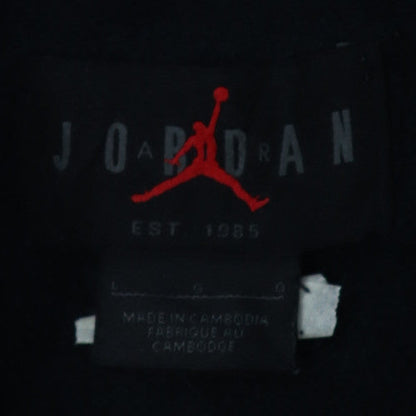 Jordan Men's Black Pullover Hoodie Size L Fleece Logo Sportswear