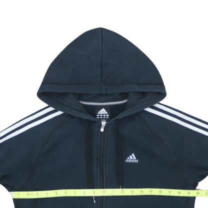 Adidas Men's Blue Full Zip Hoodie Size S Sports Fleece Essentials