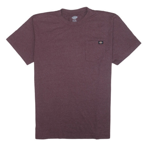 Dickies Men's Burgundy XLT Crew Neck Pocket T-Shirt Classic Fit