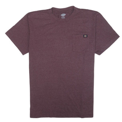 Dickies Men's Burgundy XLT Crew Neck Pocket T-Shirt Classic Fit