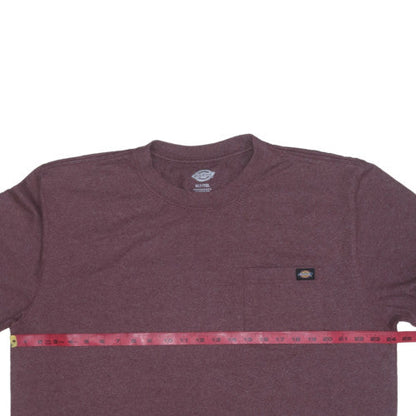 Dickies Men's Burgundy XLT Crew Neck Pocket T-Shirt Classic Fit