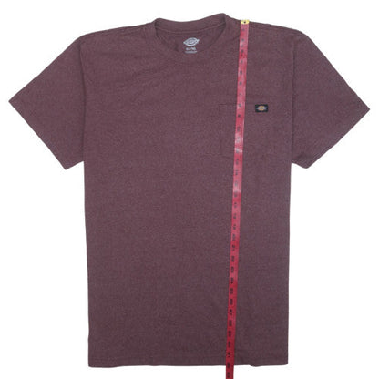 Dickies Men's Burgundy XLT Crew Neck Pocket T-Shirt Classic Fit