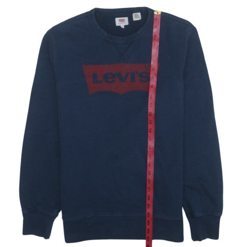 Levi's Women's Navy Blue Relaxed Logo Sweatshirt Size L
