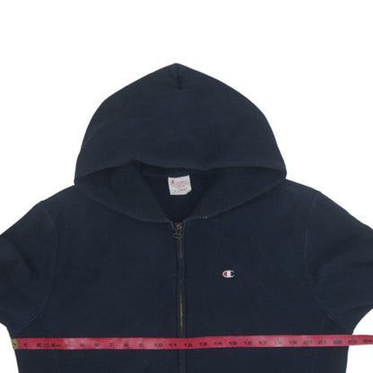 Champion Men's Blue Full Zip Hoodie XL Reverse Weave Cotton