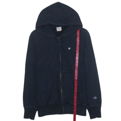 Champion Men's Blue Full Zip Hoodie XL Reverse Weave Cotton