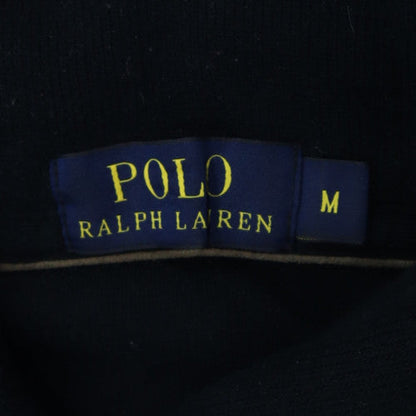 Polo Ralph Lauren Women's Black Henley Sweatshirt Size M Fleece