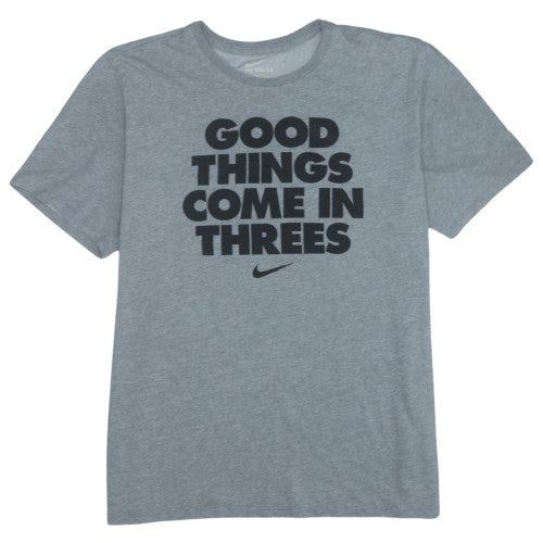 Nike Men's Grey XL Athletic Dri-FIT Graphic T-Shirt