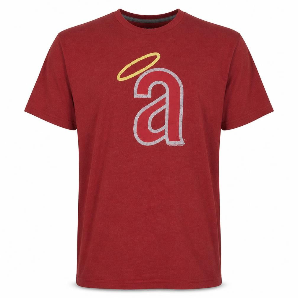 MLB Cooperstown Collection Men's Red 2XL Angels Logo T-Shirt