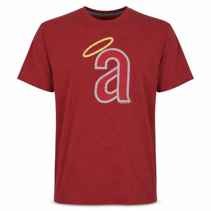 MLB Cooperstown Collection Men's Red 2XL Angels Logo T-Shirt