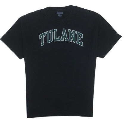 Champion Men's Black Tulane University XL Graphic T-Shirt