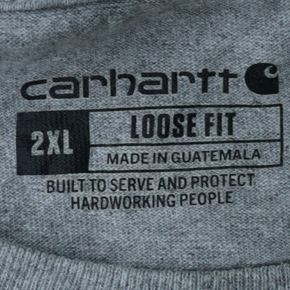 Carhartt Men’s Grey 2XL Loose Fit Crew Neck Cotton Blend T-Shirt