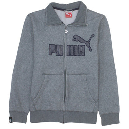 Puma Men's Grey Small Full Zip Track Jacket with Pockets