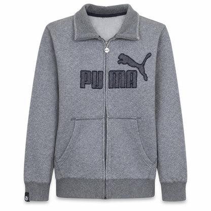 Puma Men's Grey Small Full Zip Track Jacket with Pockets