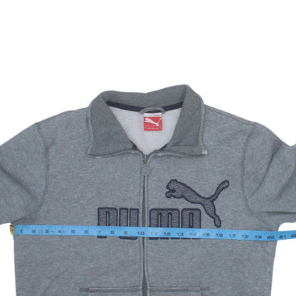 Puma Men's Grey Small Full Zip Track Jacket with Pockets
