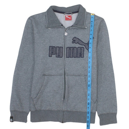 Puma Men's Grey Small Full Zip Track Jacket with Pockets
