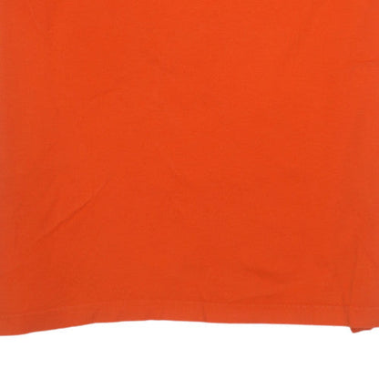 Nautica Men's Orange XL Crew Neck Cotton Nautical Logo T-Shirt