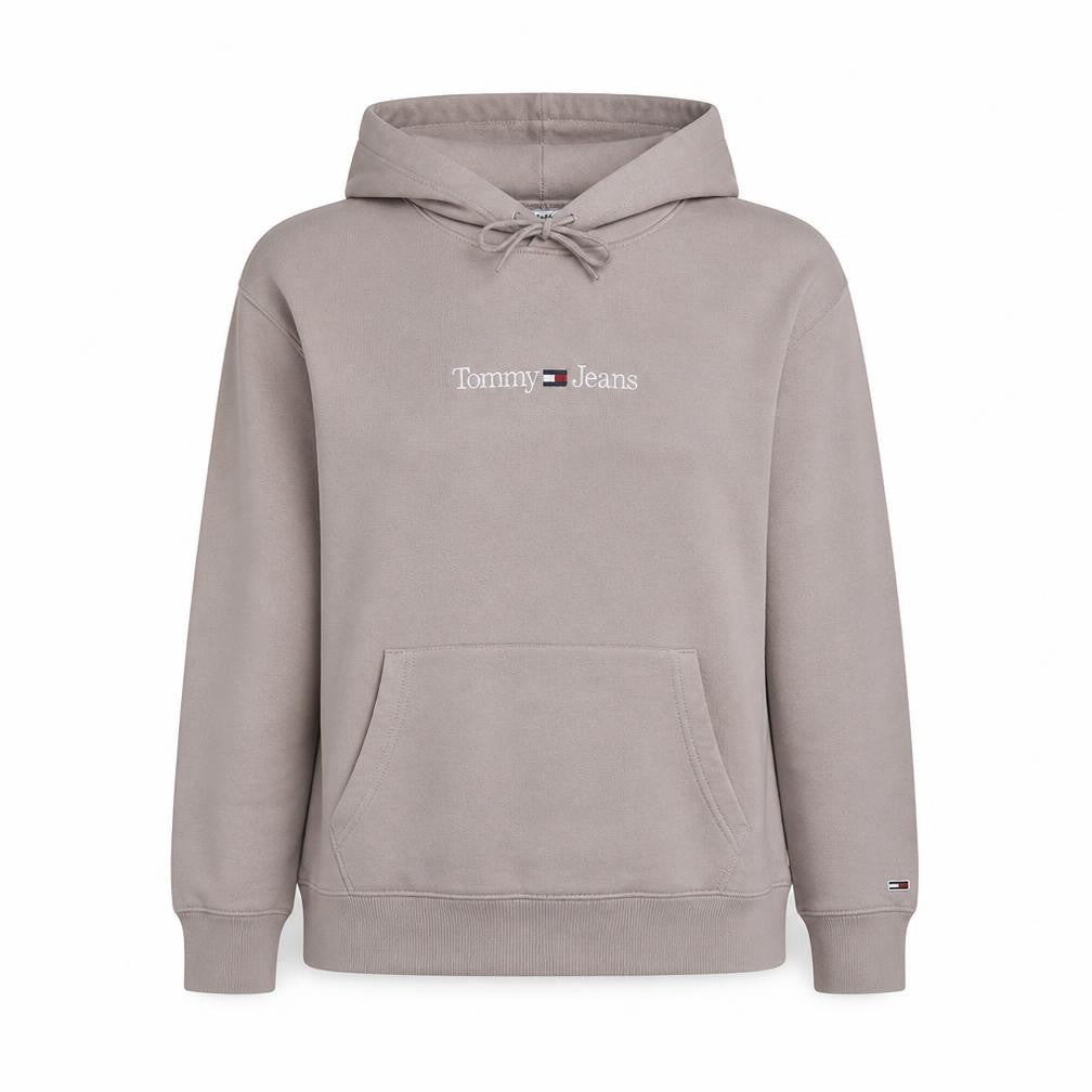 Tommy Jeans Womens Beige Hooded Pullover Sweatshirt XL