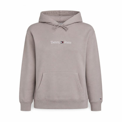 Tommy Jeans Womens Beige Hooded Pullover Sweatshirt XL