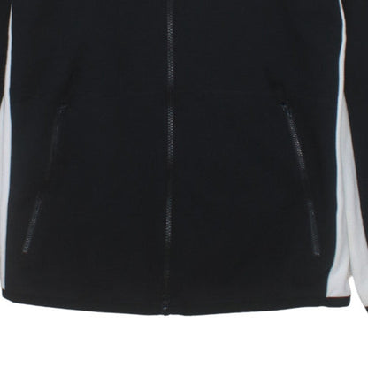Adidas Mens Black Full Zip Hoodie L Logo Sports Fleece Jacket