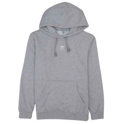 Adidas Womens Grey Pullover Hoodie Size S 8-10 Hooded Sweatshirt